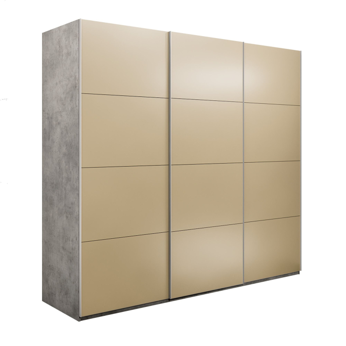 Шкафы-купе 3-х дверные, Шкаф-купе Эста 3-х дверный Стекла фисташка/Доводчик 240х66х240