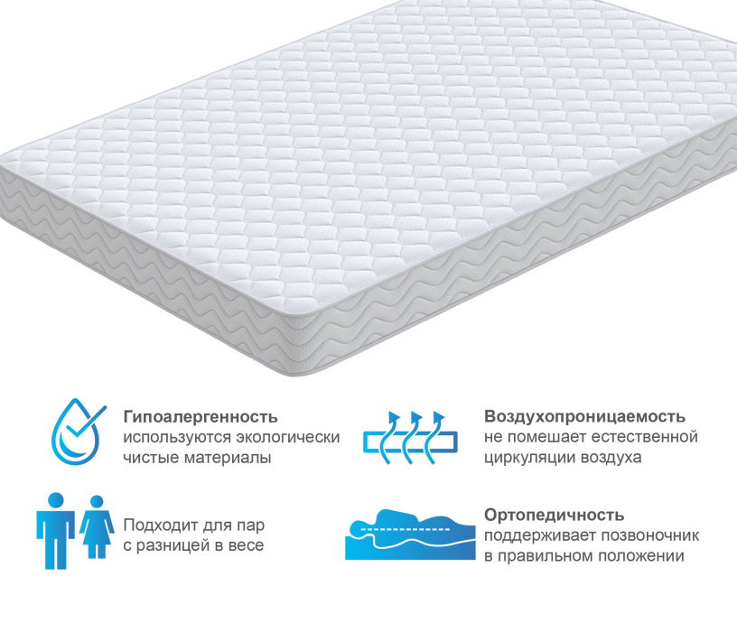 Другие размеры, Матрас Орматек Спринг кокос 90*190