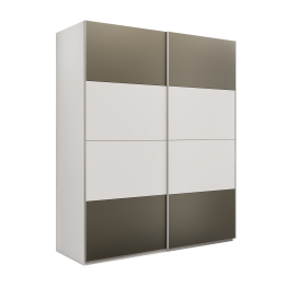 Шкаф-купе Эста 2-х дверный ДСП/Стекла хаки/Доводчик 180х66х240