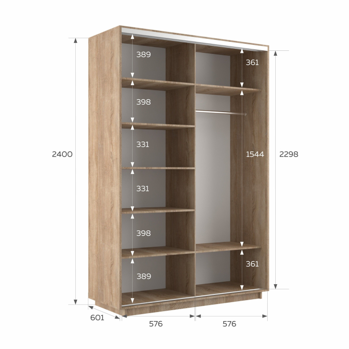 Шкафы-купе 2-х дверные, Шкаф-купе Экспресс 2-х дверный Фотопечать Шары Стекла 120х60х240