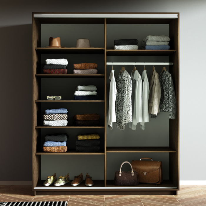 Шкафы-купе 2-х дверные, Шкаф-купе Экспресс 2-х дверный Фотопечать Квадрат Стекла 160х60х220