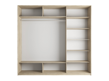 Шкаф-купе Прайм 3-х дверный Стекла хаки/ДСП/Доводчики 210х57х230