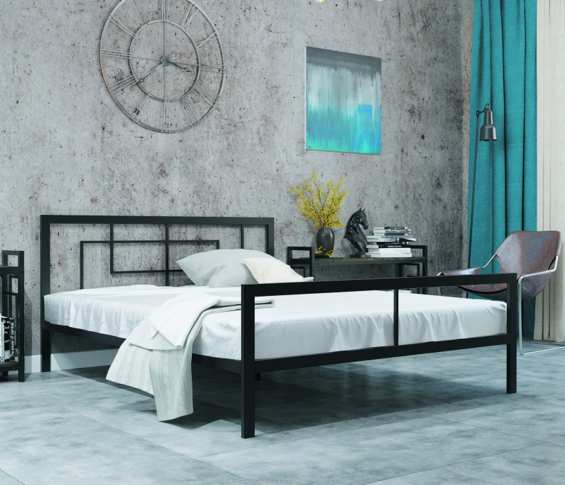 Кровати 160 см, Кровать в стиле лофт Кантерано 1.6