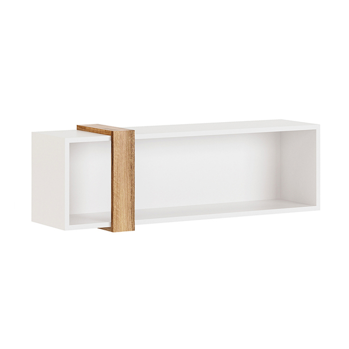 Детские полки, Шкаф навесной открытый Гринвич мод. 7, белый, авелано