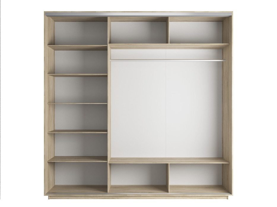 Шкафы-купе 3-х дверные, Шкаф-купе Экспресс 3-х дверный Фотопечать Шелк Стекла 180х60х240