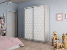 Шкафы-купе 2-х дверные, Шкаф-купе Экспресс 2-х дверный Фотопечать Калейдоскоп Стекла 120х60х240