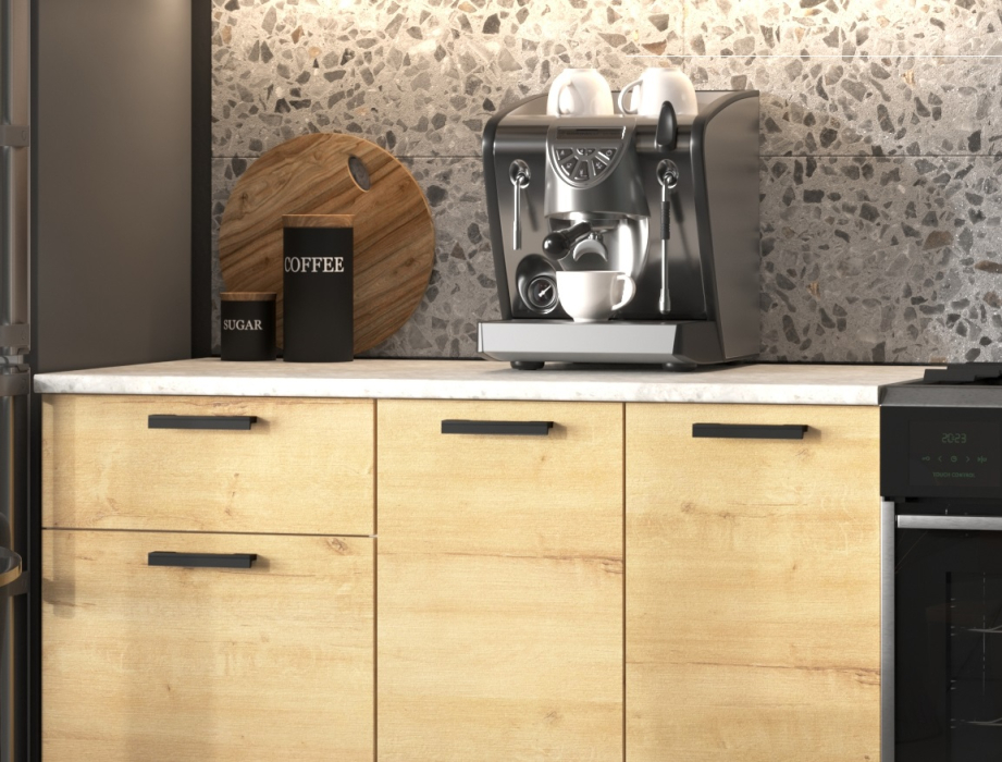 Кухонные гарнитуры, Кухня Хозяюшка 2,4 м Дуб вотан ЛДСП