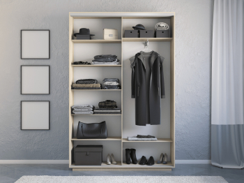 Шкаф-купе Экспресс 2-х дверный Фотопечать Шелк Стекла 140х45х240