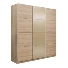 Шкаф-купе Прайм 3-х дверный Стекла фисташка/ДСП/Доводчики 180х57х230