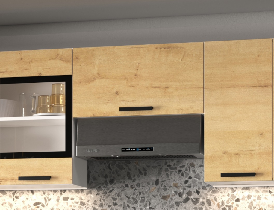 Кухонные гарнитуры, Кухня Хозяюшка 2,4 м Дуб вотан ЛДСП