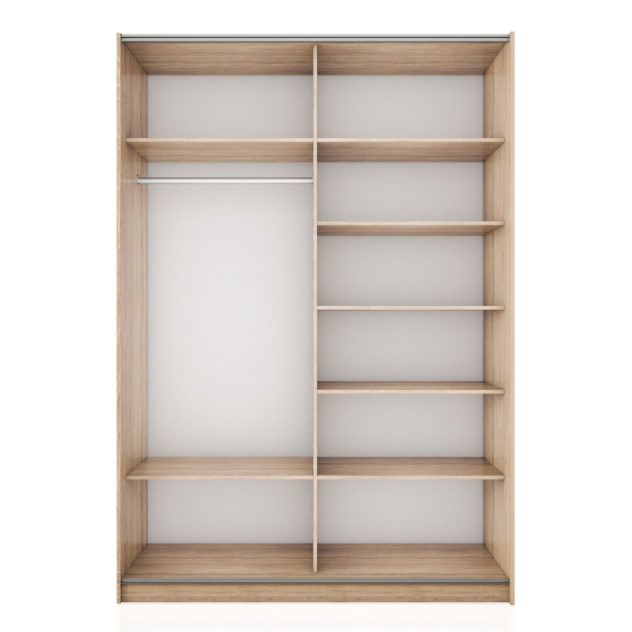 Шкафы-купе 2-х дверные, Шкаф-купе Прайм 2-х дверный Стекла черные/Доводчики 140х57х230