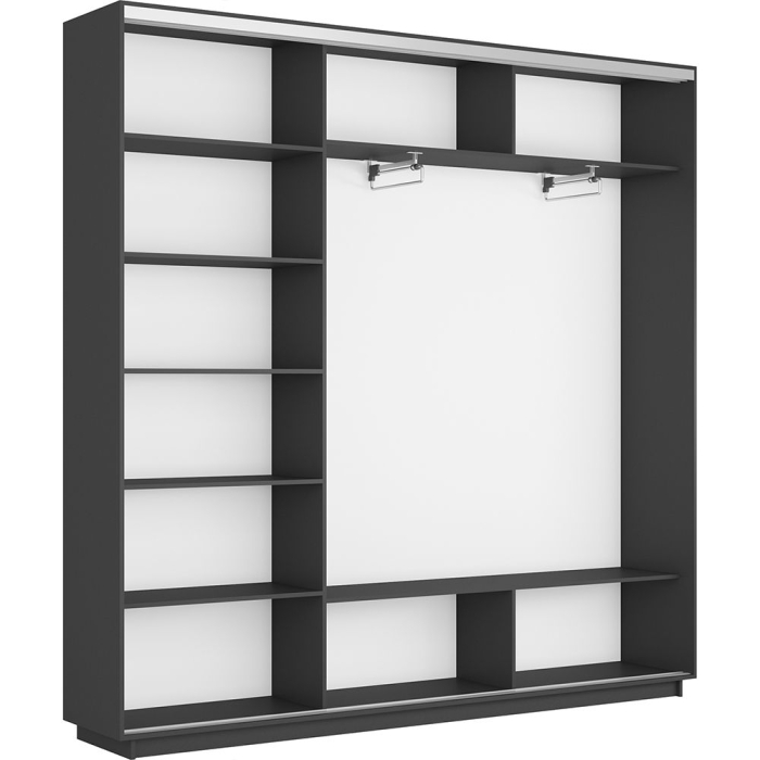 Шкафы-купе 3-х дверные, Шкаф-купе Экспресс 3-х дверный Фотопечать Калейдоскоп Стекла 210х45х220