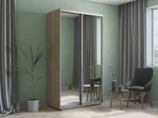 Шкафы-купе 2-х дверные, Шкаф-купе Экспресс Хит 2х дверный Зеркала 120х60х220