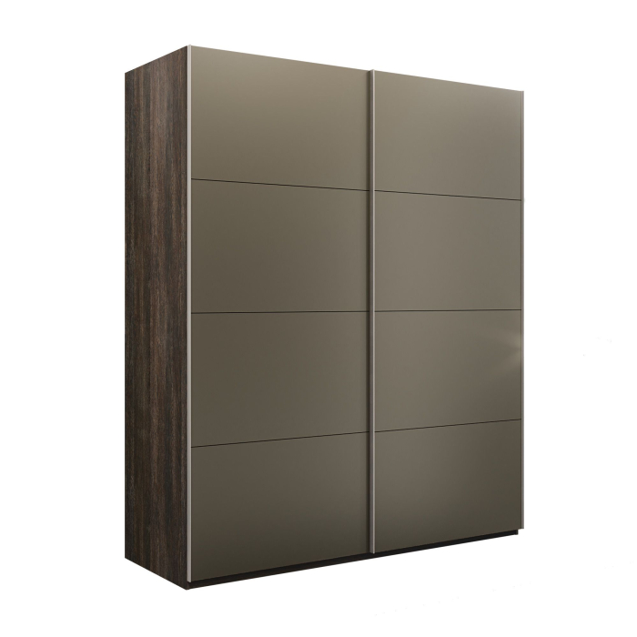 Шкафы-купе 2-х дверные, Шкаф-купе Эста 2-х дверный Стекла хаки/Доводчик 160х66х240