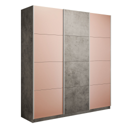 Шкаф-купе Прайм Широкий 3-х дверный Стекла пудра/ДСП/Доводчики 240х57х230