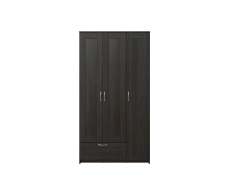 Для одежды, СИРИУС шкаф 3 двери и 1 ящик 117х59х220