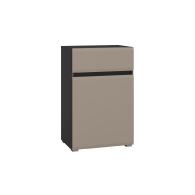 Тумбы, Комод Сидней 16.231.02, антрацит, веллюто капучино