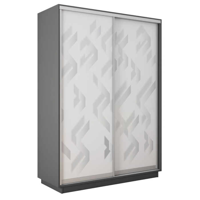 Шкафы-купе 2-х дверные, Шкаф-купе Экспресс 2-х дверный Фотопечать Ленты Стекла 120х60х240