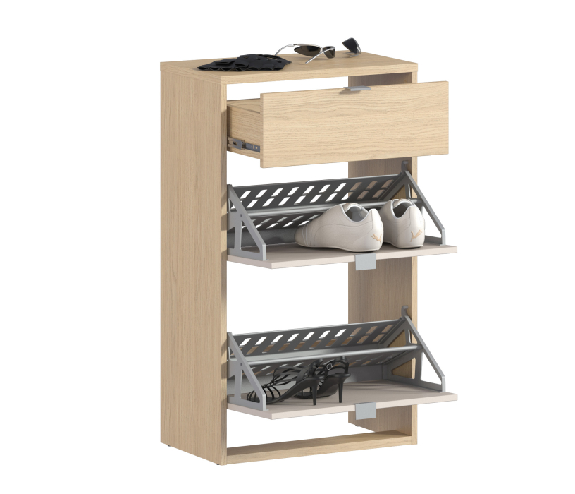 Обувницы, Обувница Афина СБ-3318 Дуб Винченца/Дуб Винченца,Кашемир серый