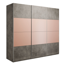 Шкаф-купе Эста 3-х дверный ДСП/Стекла пудра/Доводчик 300х66х240