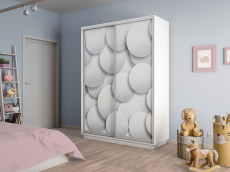 Шкафы-купе 2-х дверные, Шкаф-купе Экспресс 2-х дверный Фотопечать Шары Стекла 160х45х240