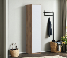 Для одежды, Шкаф однодверный Макс 500 мм, вариант №2 (ЛДСП, дуб вотан)