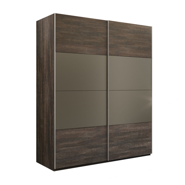Шкафы-купе 2-х дверные, Шкаф-купе Эста 2-х дверный ДСП/Стекла хаки/Доводчик 160х66х240