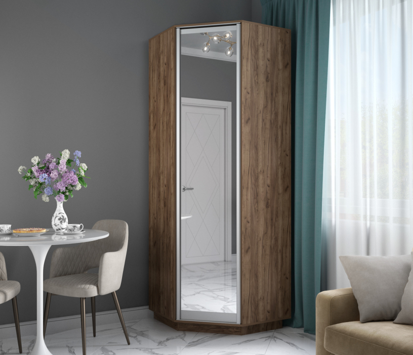 Для одежды, Шкаф распашной Угловой Экспресс, 90х90х240 см