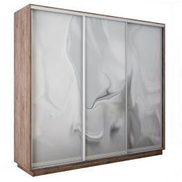 Шкаф-купе Экспресс 3-х дверный Фотопечать Шелк Стекла 210х60х240