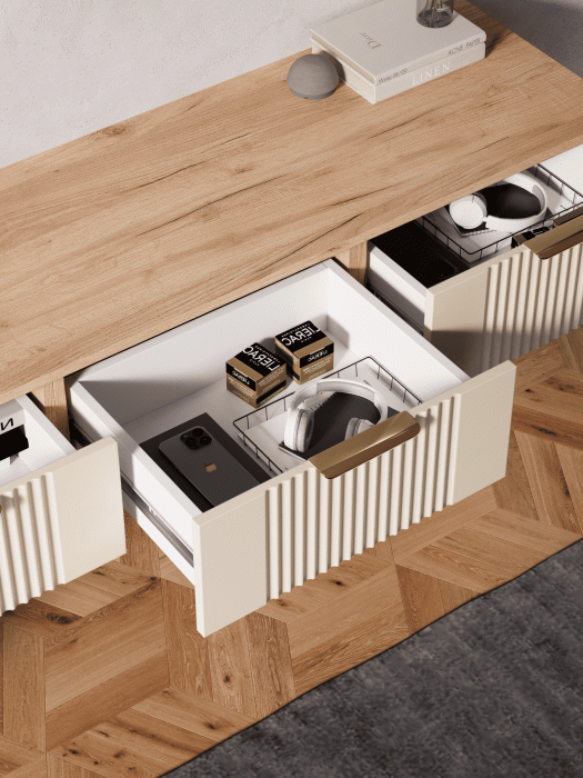 Гостиная, ТВ тумба подвесная Ингрия Luxe 3