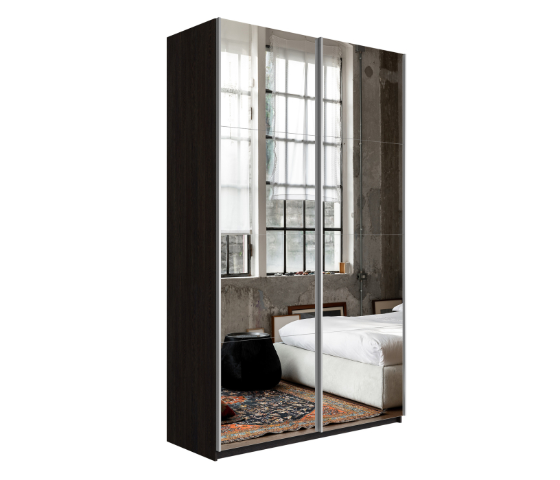 Шкафы-купе 2-х дверные, Шкаф Прайм дуо Зеркало 2300 х 1200 х 570