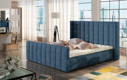 Кровать Аврора в базовых тканях, без основания и без подъемного механизма, 160х200