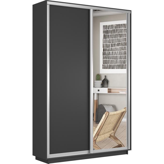 Шкафы-купе 2-х дверные, Шкаф-купе Экспресс Медиум дуо 2200 x 1400 x 450