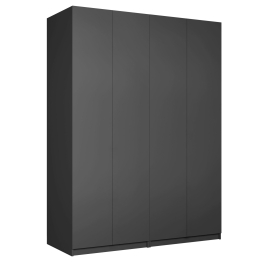 Распашной шкаф Локер 800+800 (Гармошка с системой Push to Move/Левый) с полками и ящиками справа