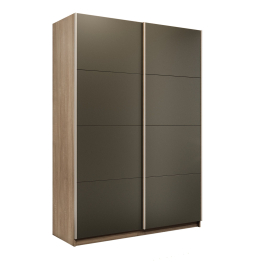 Шкаф-купе Прайм 2-х дверный Стекла хаки/Доводчики 160х57х230