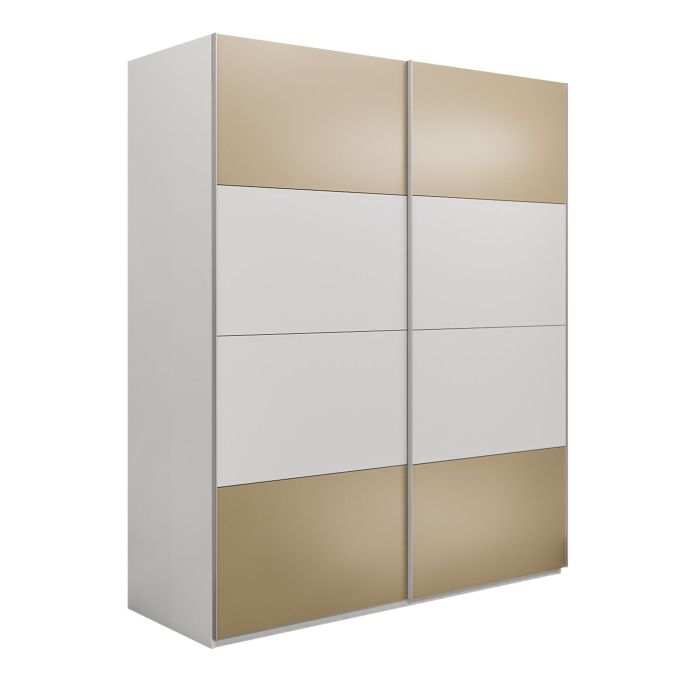 Шкафы-купе 2-х дверные, Шкаф-купе Эста 2-х дверный ДСП/Стекла фисташка/Доводчик 200х66х240