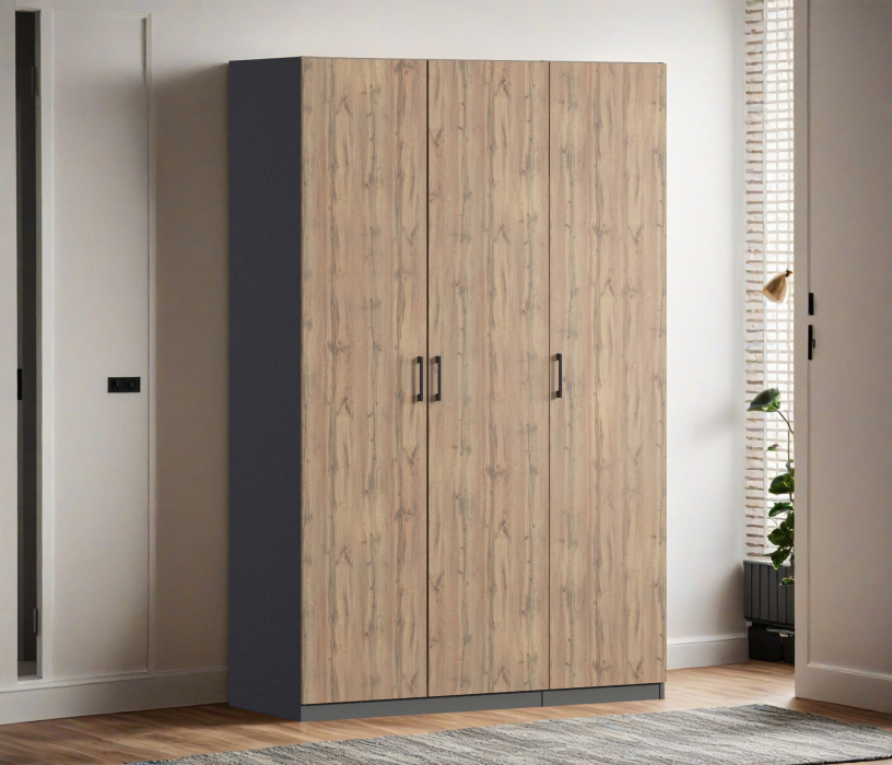 Для одежды, Шкаф трехдверный Макс 1500 мм, вариант №2 (ЛДСП)