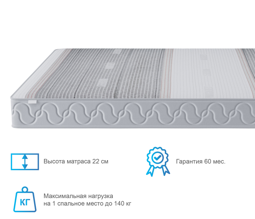 Другие размеры, Матрас Тропикана-Агама в чехле Magnetic 1600х1900