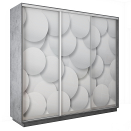 Шкаф-купе Экспресс 3-х дверный Фотопечать Шары Стекла 180х45х220