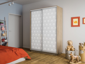 Шкаф-купе Экспресс 2-х дверный Фотопечать Калейдоскоп Стекла 120х60х220