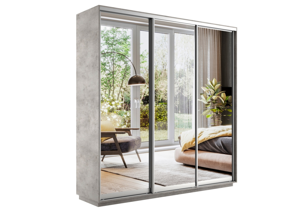 Шкафы-купе 3-х дверные, Шкаф-купе Экспресс Экспенс трио 2200 x 2400 x 450