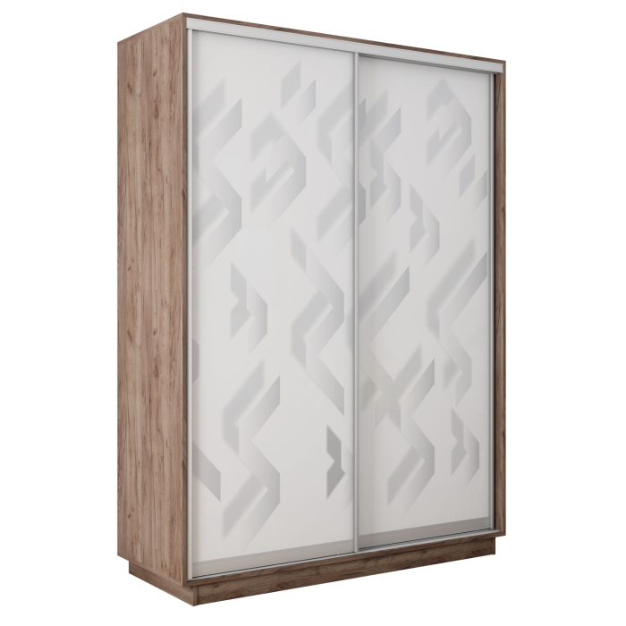 Шкафы-купе 2-х дверные, Шкаф-купе Экспресс 2-х дверный Фотопечать Ленты Стекла 140х60х240