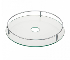 Аксессуары для кухни, Полка центральная стекло D-360 мм Хром 60213/ХР