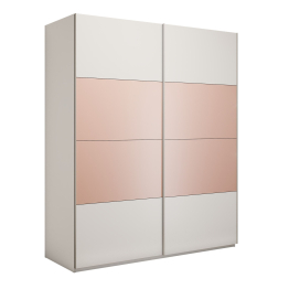 Шкаф-купе Эста 2-х дверный ДСП/Стекла пудра/Доводчик 200х66х240