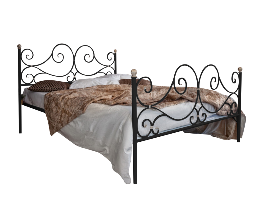 Кованые кровати, Кованая кровать Верона 1.4 с двумя спинками
