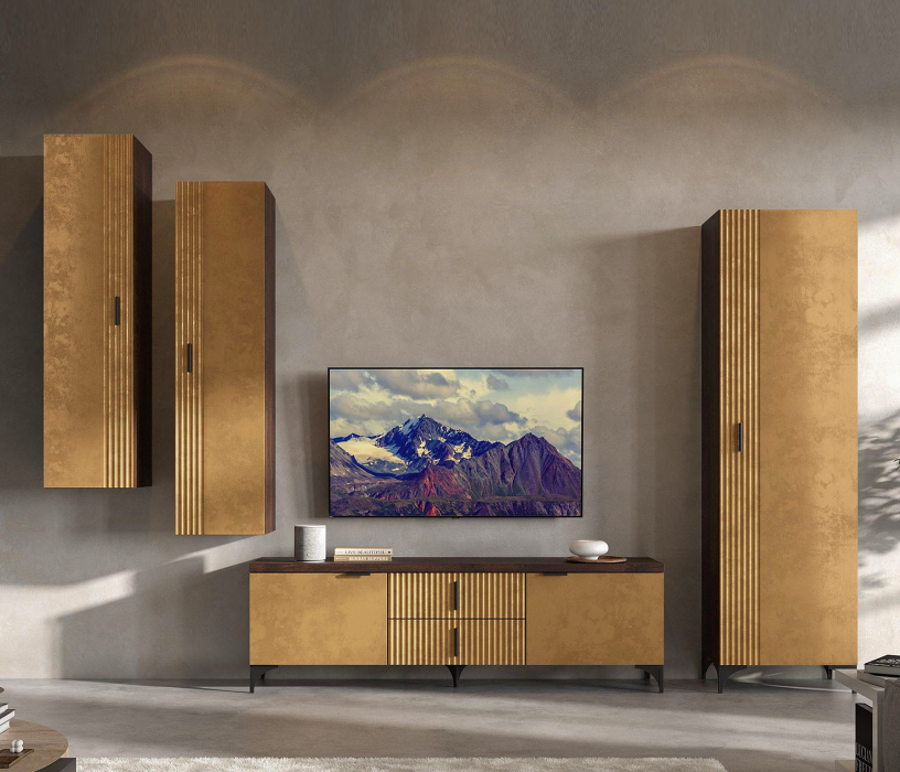 Шер, дуб апрель темный, лофт голден пэлес